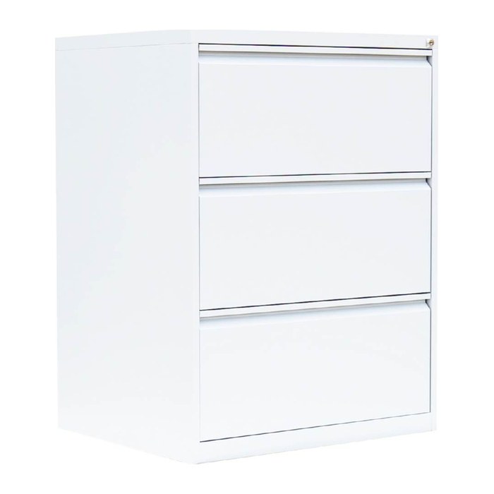 LÜLLMANN Hängeregistraturschrank signalweiß 3 Schubladen 76,0 x 62,0 x 101,2 cm, 1 St.
