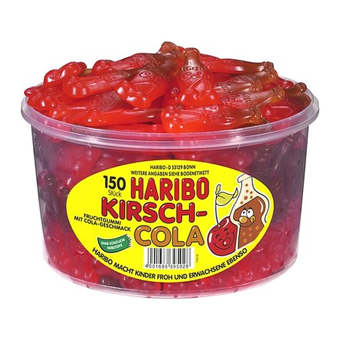 HARIBO Kirsch-Cola Fruchtgummi 150 St./1350,0 g, 150 St.